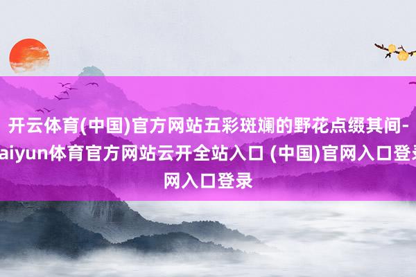 開云體育(中國)官方網站五彩斑斕的野花點綴其間-kaiyun體育官方網站云開全站入口 (中國)官網入口登錄